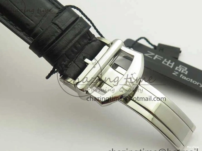 MIROTIME 0501 Breathable Da Vinci IW393402 SS ZF 1:1 Best Edition Blue Dial On Black Leather Strap A 7211